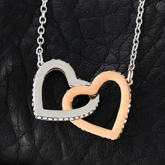 Thank You For Always Being There - Interlocking Hearts Necklace
